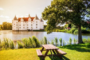 Almanya 'nın kuzeyinde Schleswig, Gluecksburg' daki Kale 
