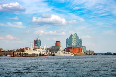 Hamburg, Almanya 'daki Opera Evi ve Limanı 