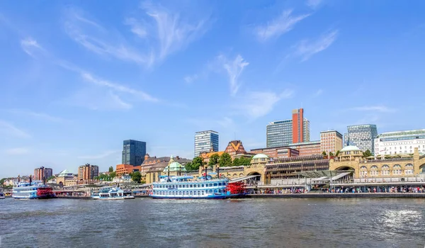 Saint Pauli Landing Bridges Hamburg Germany — стокове фото