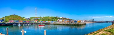 Panorama View, Marina, Helgoland, Holstein, Almanya 