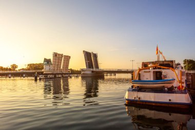 Kappeln, Almanya 'daki tarihi köprü 