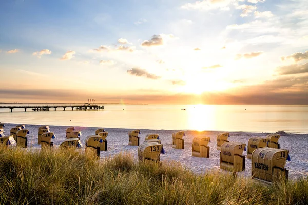 Stranden Scharbeutz Östersjön Tyskland — Stockfoto
