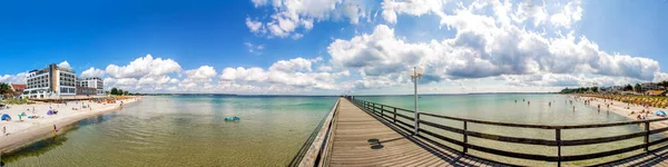 Beach Scharbeutz Balti Tenger Németország — Stock Fotó