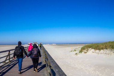 Sankt Peter Ording, Almanya 'nın kuzeyinde Schleswig 
