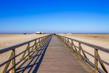 Sankt Peter Ording, Almanya 'nın kuzeyinde Schleswig 
