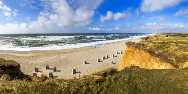Almanya 'nın kuzeyinde, Sylt, Holstein eyâletinde plaj 