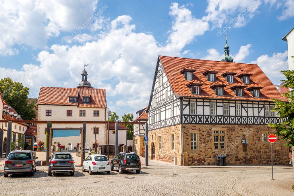 Historical city in Eisenach, Germany 