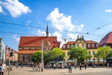 Erfurt 'ta Manastır, Thueringen, Almanya 