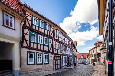 Tarihsel şehir Treffurt, Almanya 