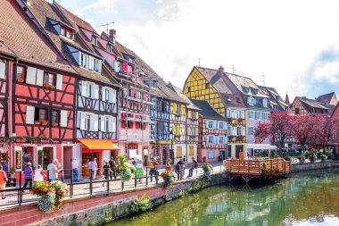 Küçük Venedik, Colmar, Alsace, Fransa 