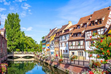Küçük Venedik, Colmar, Alsace, Fransa 