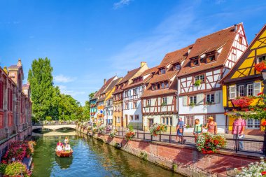 Küçük Venedik, Colmar, Alsace, Fransa 