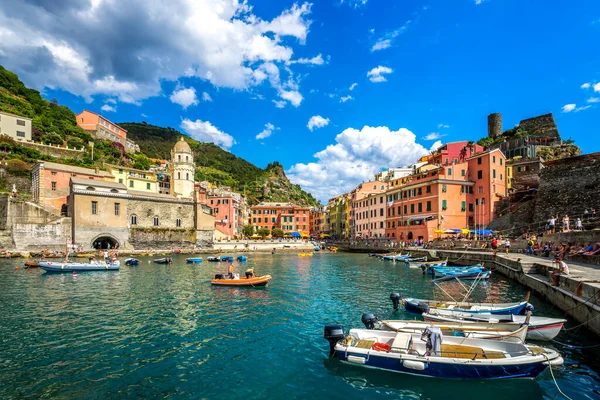Marina Vernazza Cinque Terre Włochy — Zdjęcie stockowe