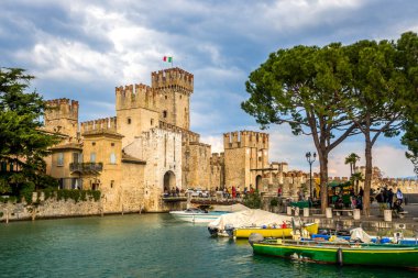 Limon Kalesi Sul Garda, Garda Gölü, İtalya 