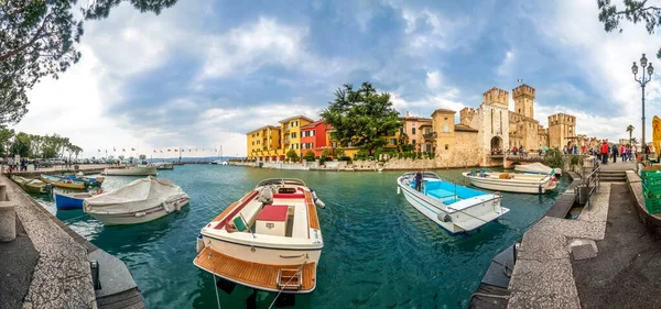 Schloss Von Limone Sul Garda Gardasee Italien — Stockfoto