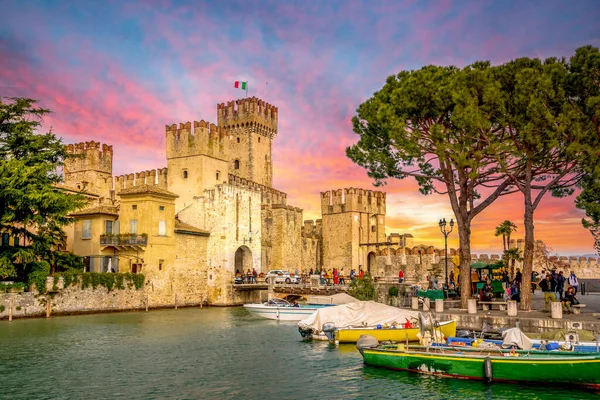 Schloss Von Limone Sul Garda Gardasee Italien — Stockfoto