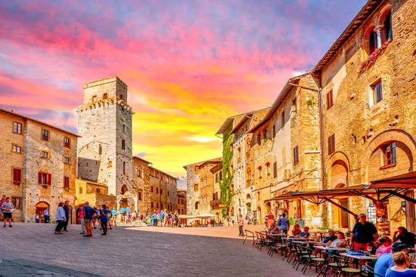 Ιστορική Πόλη Του San Gimignano Ιταλία — Φωτογραφία Αρχείου