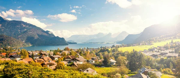 Vista Sobre Sankt Gilden Áustria — Fotografia de Stock