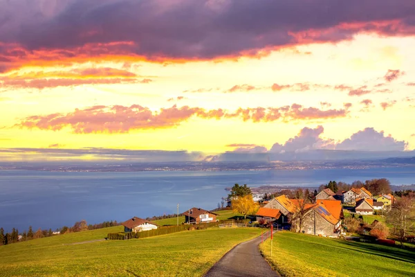 Fuenflndereck Scheidegg Lake Constanceからの眺め — ストック写真