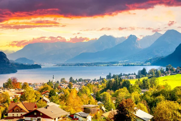 Vista Sobre Sankt Gilden Austria —  Fotos de Stock