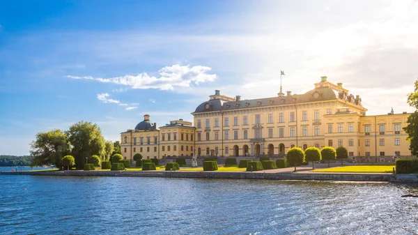 Κάστρο Στο Drottningholm Στοκχόλμη Σουηδία — Φωτογραφία Αρχείου