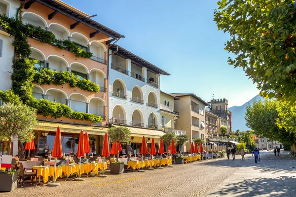Ciudad Histórica Ascona Lago Mayor Suiza — Foto de Stock