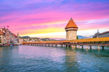 Şapel Köprüsü, Lucerne, İsviçre