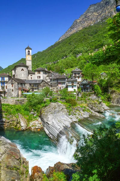 Vacker Lavertezzo Tessin Schweiz — Stockfoto