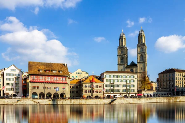 Zuerich Történelmi Városa Svájcban Németországban — Stock Fotó