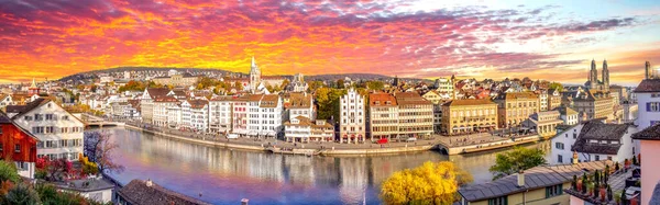 Sviçre Almanya Nın Tarihi Zuerich Kenti — Stok fotoğraf