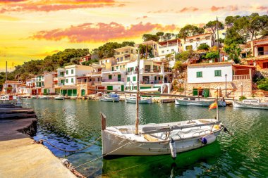 Cala Figuera, Santanyi, Mallorca, İspanya 