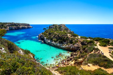 Calo del Moro, Santanyi, Mallorca, İspanya 