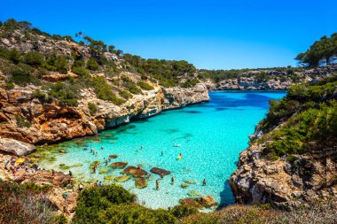 Calo del Moro, Santanyi, Mallorca, İspanya 