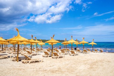 İspanya, Mallorca 'da Sa Coma Plajı