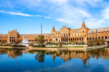 Plaza de Espana, Sevilla, İspanya 
