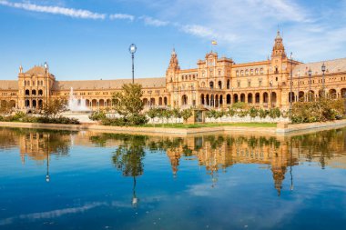 Plaza de Espana, Sevilla, İspanya 