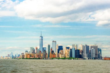New York City, Skyline and Brooklyn Bridge, USA  