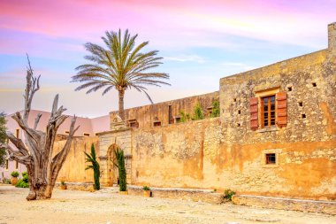 Arkadi 'deki Arkadi Manastırı, Girit, Yunanistan 