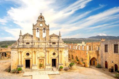 Arkadi 'deki Arkadi Manastırı, Girit, Yunanistan 