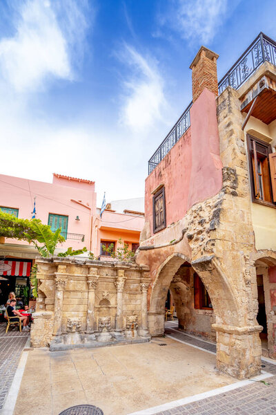 Venetian Fountain in Rethymnon, Crete, Greece 