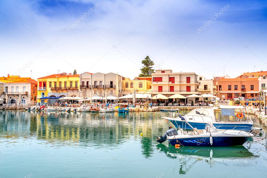 Venetian Harbour, Rethymnon, Crete, Greece 