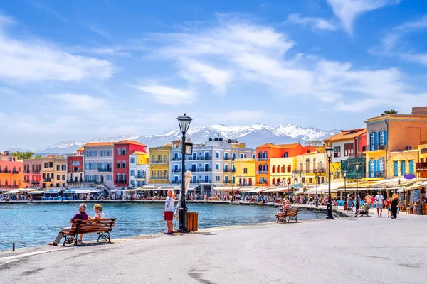 Chania, Girit, Yunanistan 'daki Venedik Limanı 