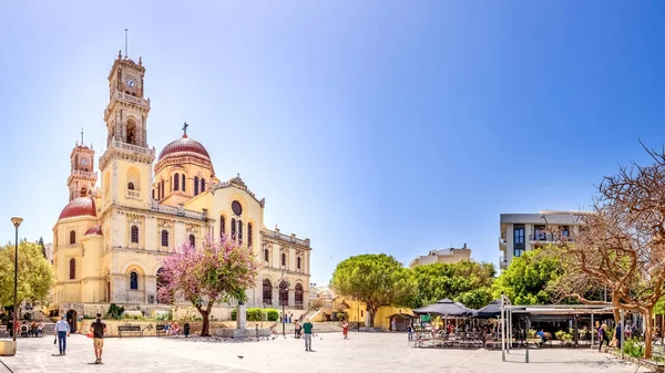 Minas Kathedraal Van Heraklion Eiland Kreta Griekenland — Stockfoto