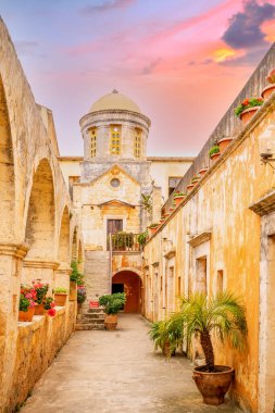 Manastır Kutsal Üçlü, Meteora, Girit Adası, Yunanistan 