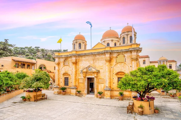 Monasterio Santísima Trinidad Meteora Isla Creta Grecia — Foto de Stock