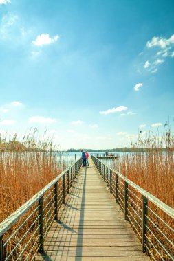 Scharmuetzelsee İskelesi, Bad Sparrow, Almanya 