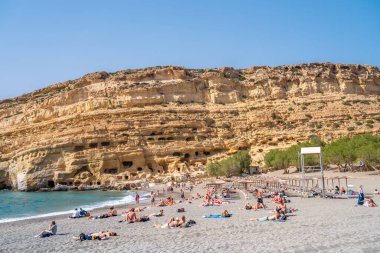 Matala Köyü, Girit Adası, Yunanistan