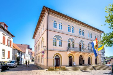 Belediyeden Bad Wimpfen, Baden Wuerttemberg, Almanya 