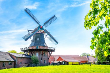 Haxtumer Mill, Aurich Haxtum, Almanya 