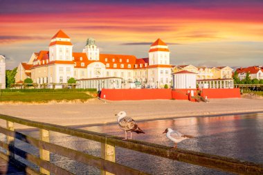 Binz 'deki Rıhtım, Ruegen Adası, Almanya 